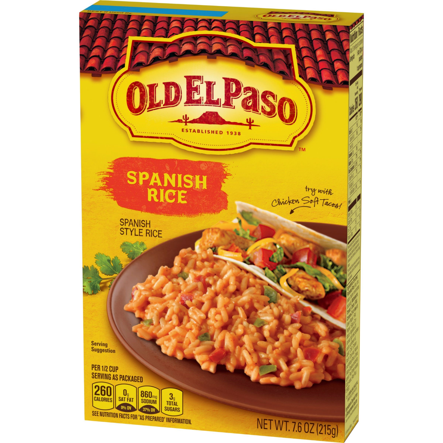 slide 5 of 5, Old El Paso Spanish Style Rice Mix, Side Dish, 7.6 oz, 7.6 oz