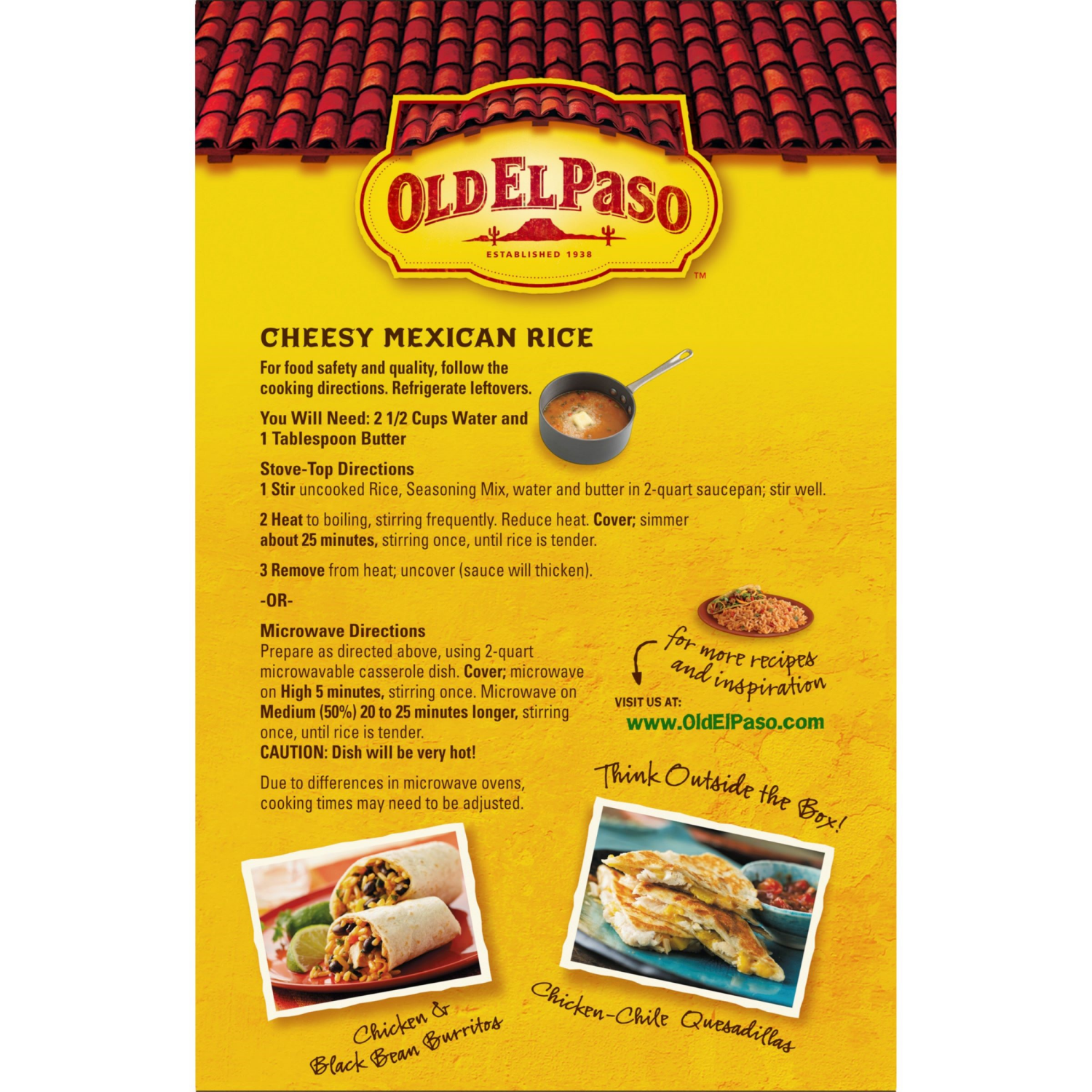 slide 2 of 5, Old El Paso Cheesy Mexican Rice, 7.6 oz., 7.60 oz