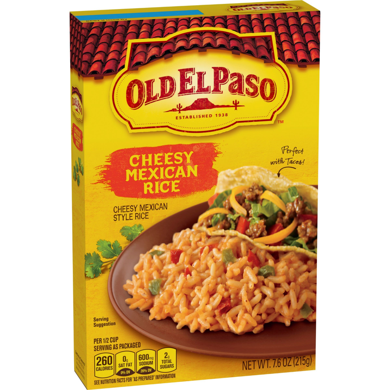slide 4 of 5, Old El Paso Cheesy Mexican Rice, 7.6 oz., 7.60 oz