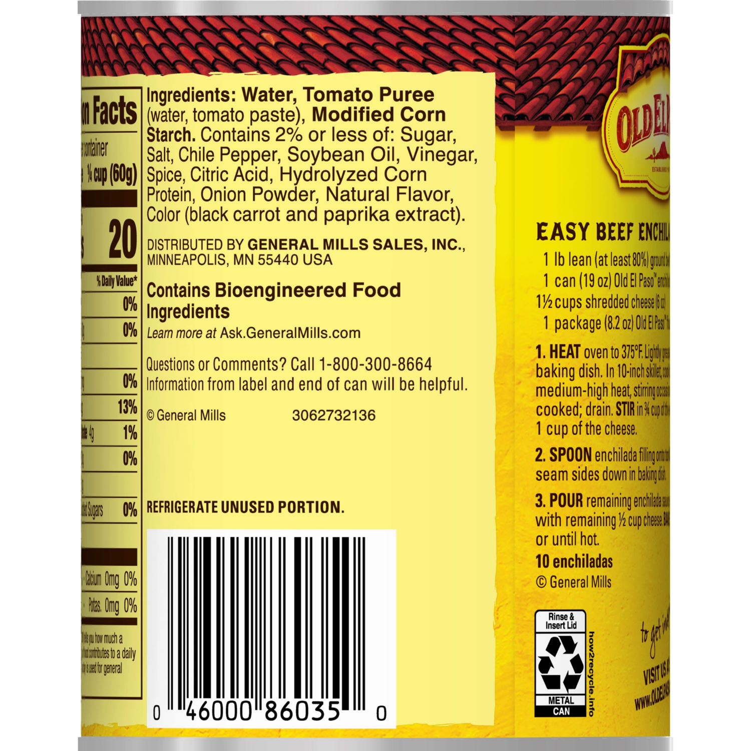 slide 2 of 3, Old El Paso Mild Red Enchilada Sauce, Meal Prep, 19 oz, 19 oz