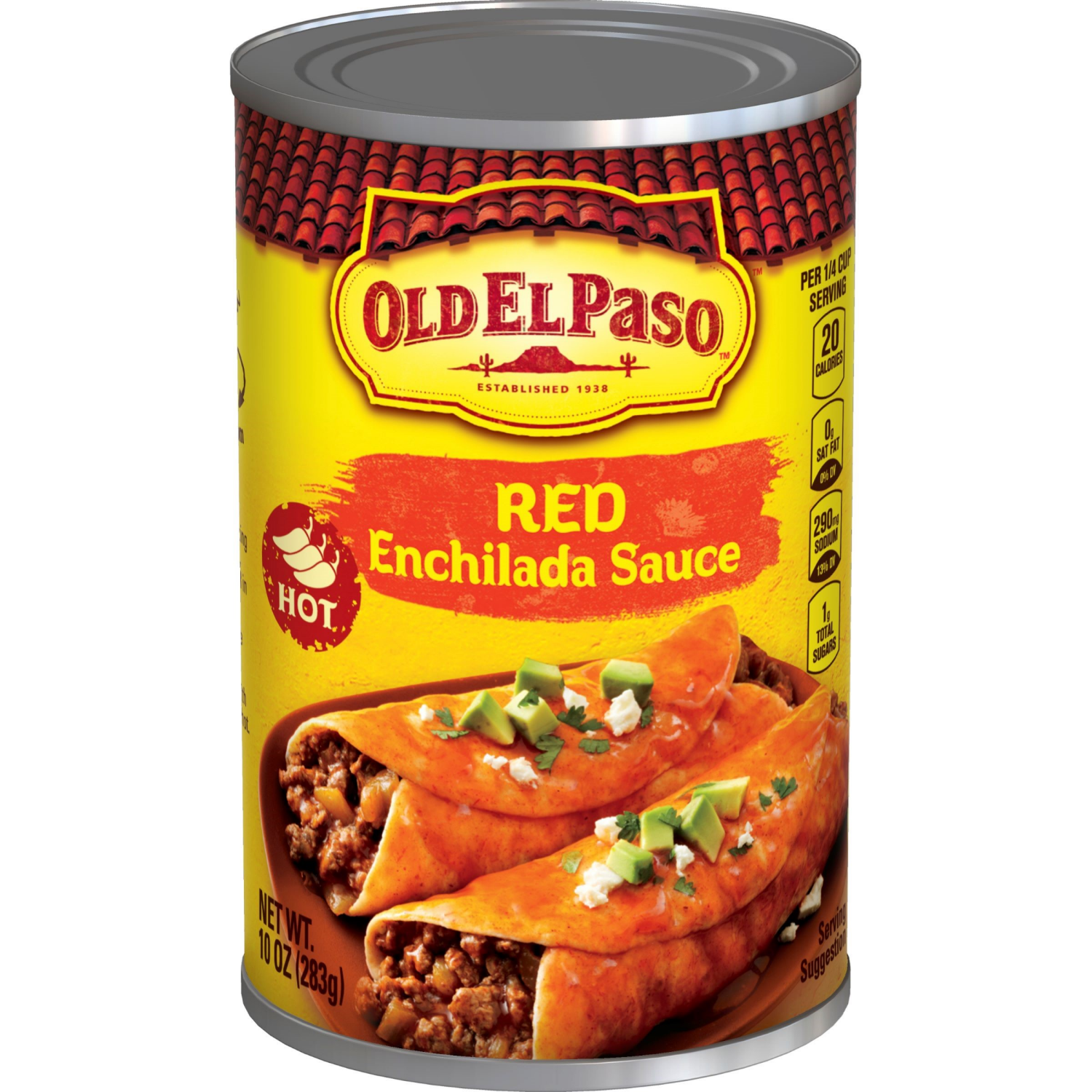 slide 1 of 3, Old El Paso Hot Red Enchilada Sauce, 10 oz., 10 oz
