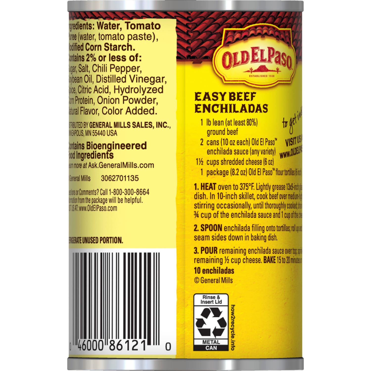 slide 2 of 3, Old El Paso Medium Red Enchilada Sauce, Meal Prep, 10 oz, 10 oz