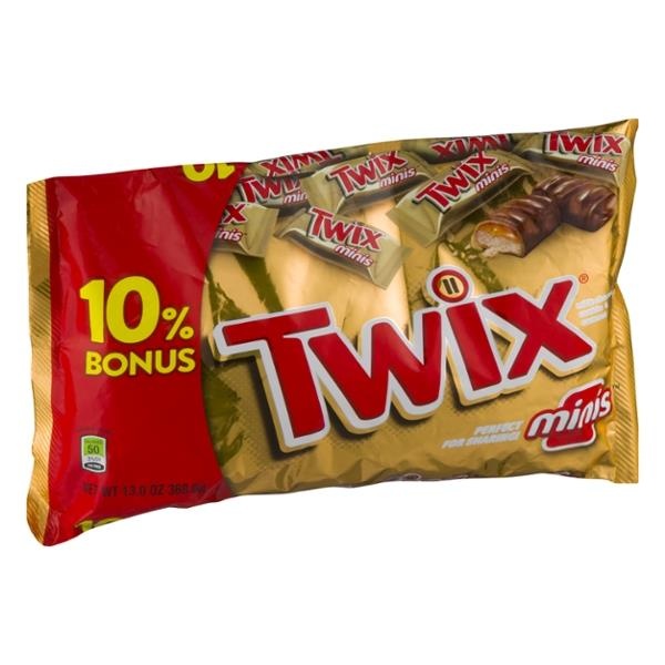 slide 1 of 1, TWIX Caramel Minis, 13 oz