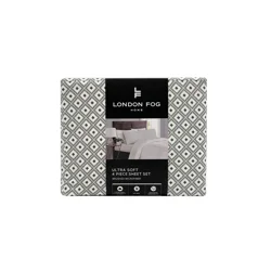 London Fog Microfiber Sheet Set, King, Chadwick
