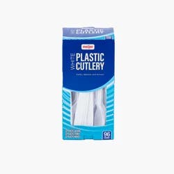 MEIJER WHITE CUTLERY COMBO PACK 96 CT