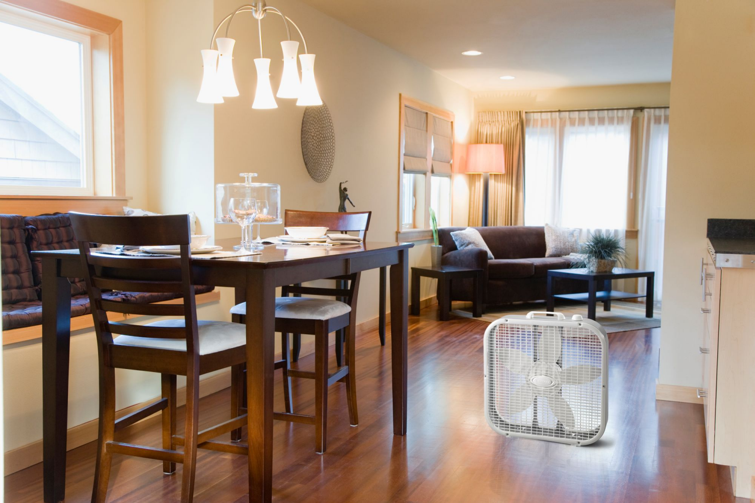 slide 2 of 5, Lasko Air Conditioning Box Fan 1 ea, 1 ct