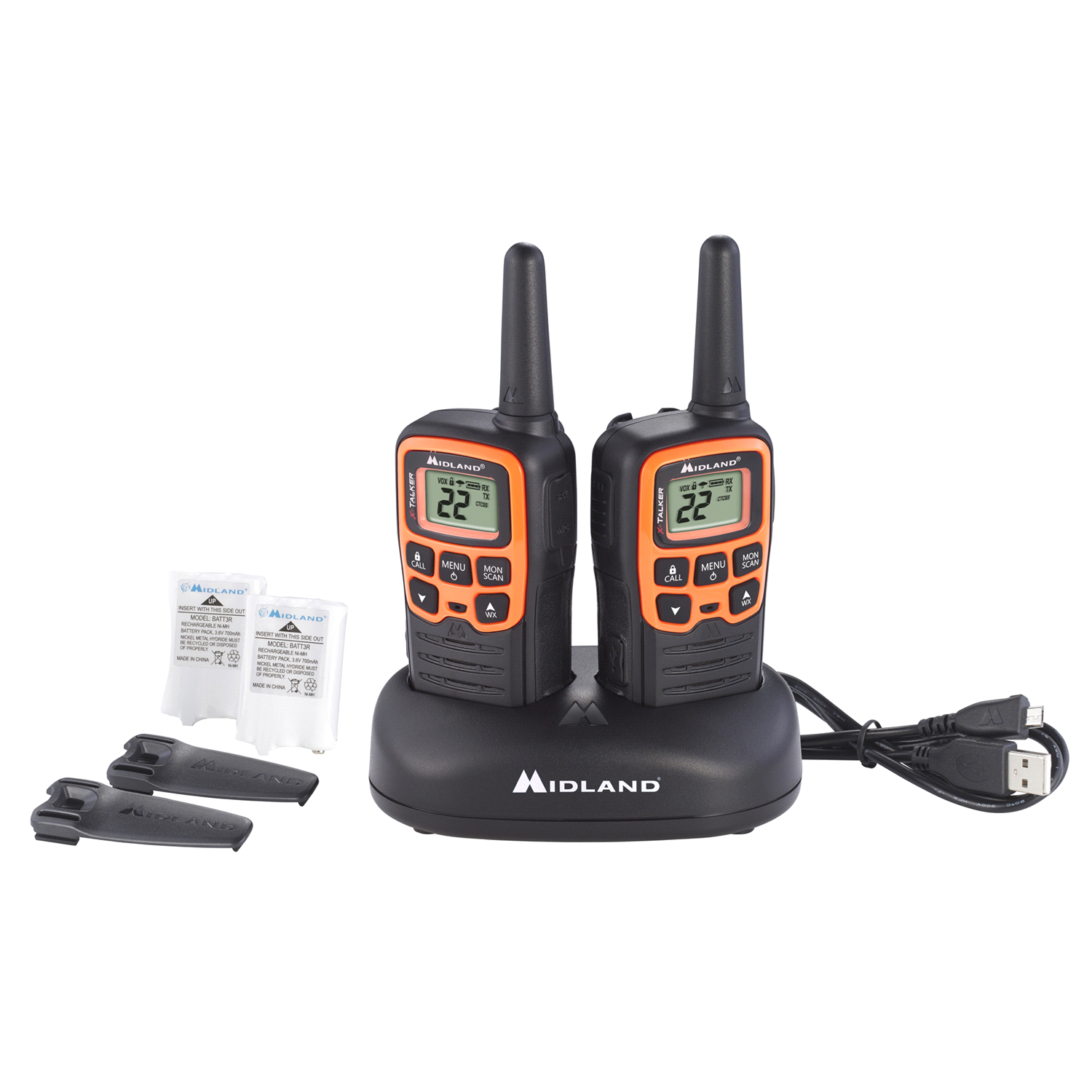 slide 1 of 2, Midland X-Talker Two-Way Radio With Charger, 1 ct