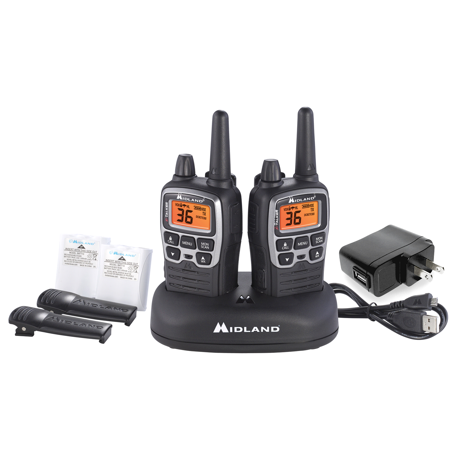 slide 1 of 3, Midland T71VP3 X-Talker 38-Mile 2-Way Radio, 1 ct