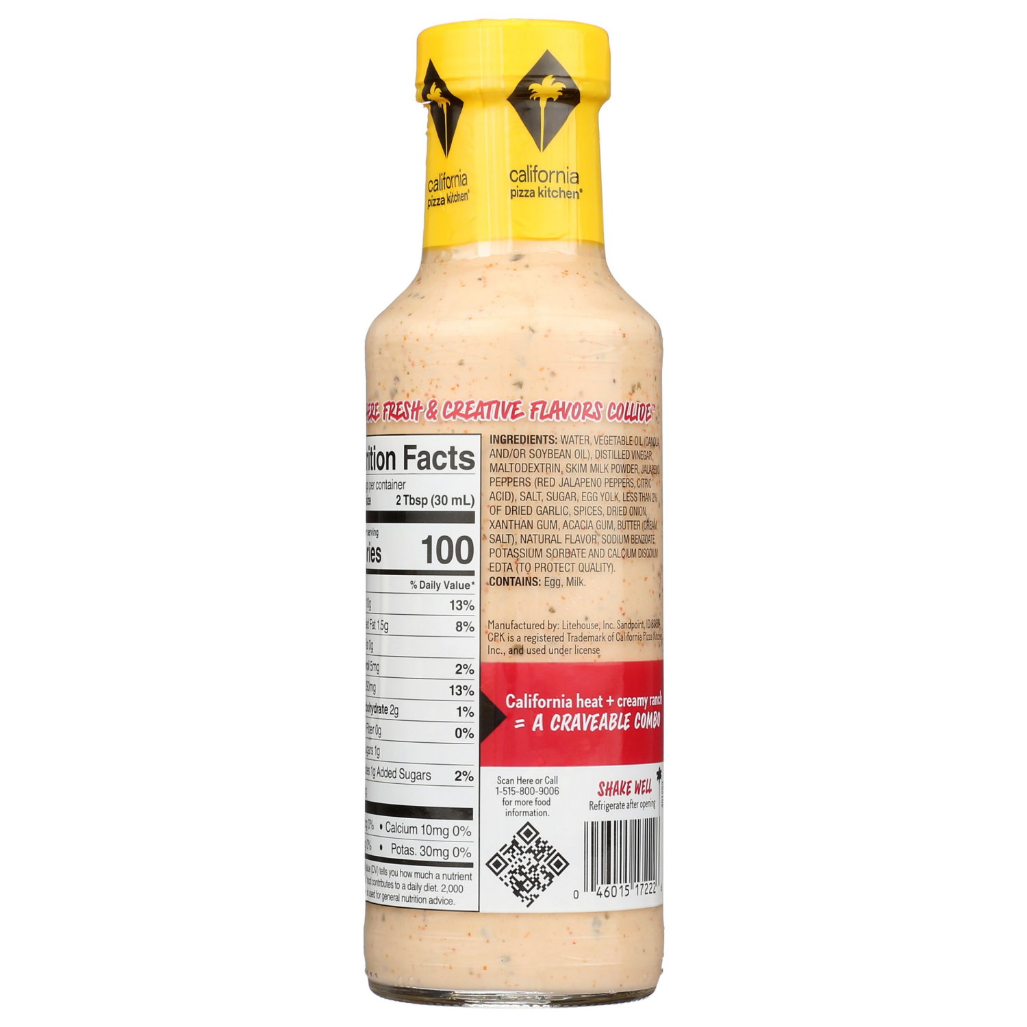 slide 2 of 2, California Pizza Kitchen Sriracha Ranch Salad Dressing, 12 fl oz