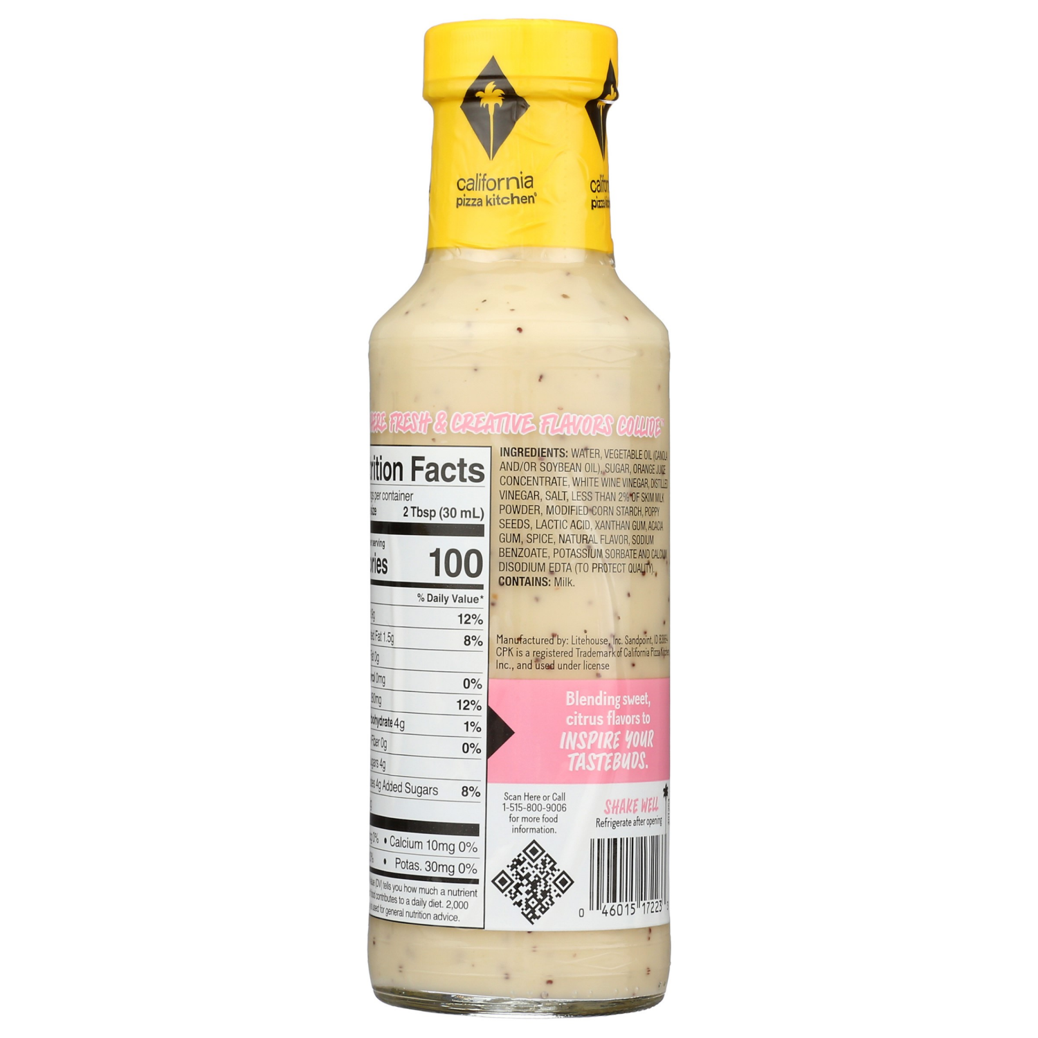 slide 2 of 2, California Pizza Kitchen Citrus Poppyseed Salad Dressing, 12 fl oz