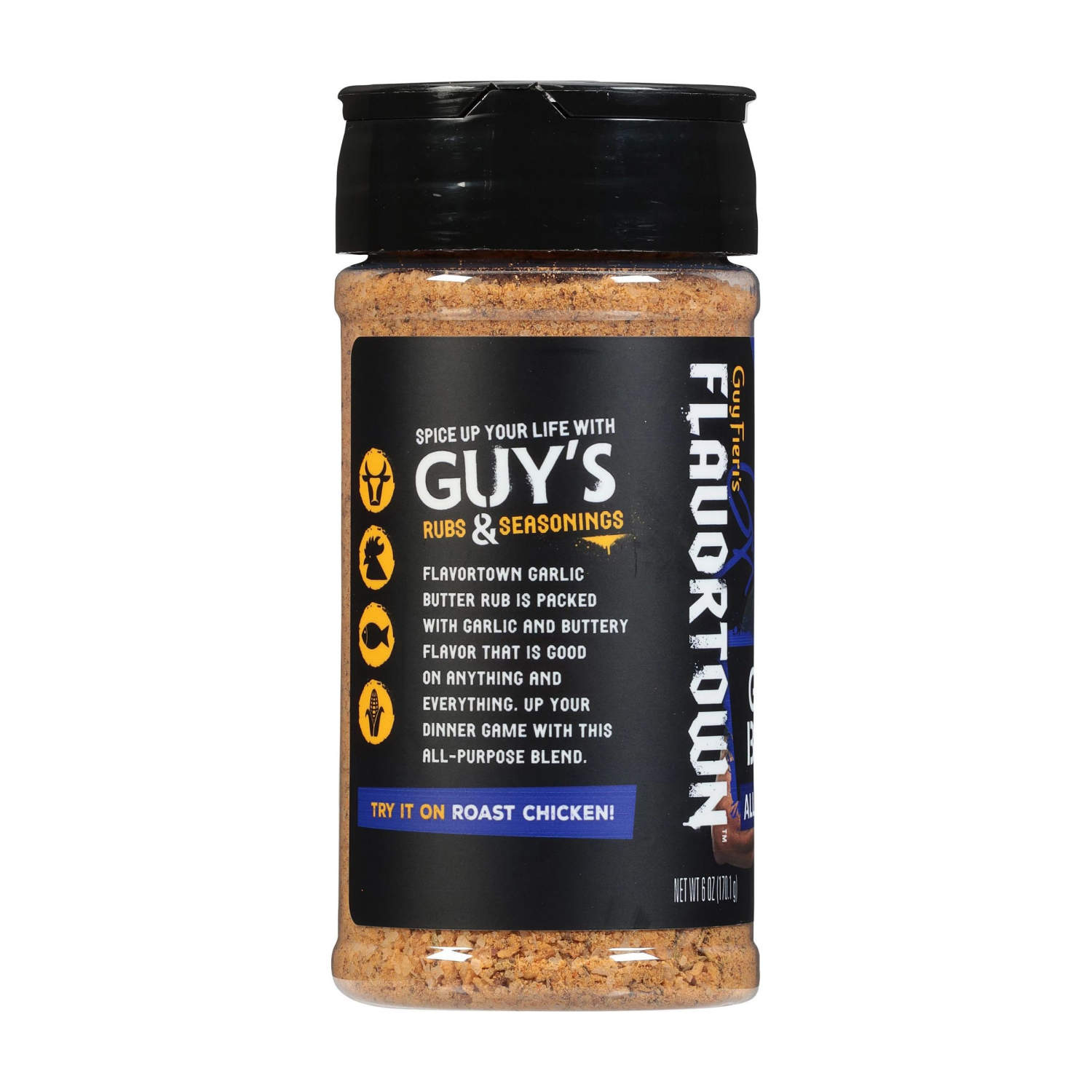 slide 2 of 7, Flavortown All Purpose Garlic Butter Rub 6 oz, 6 oz