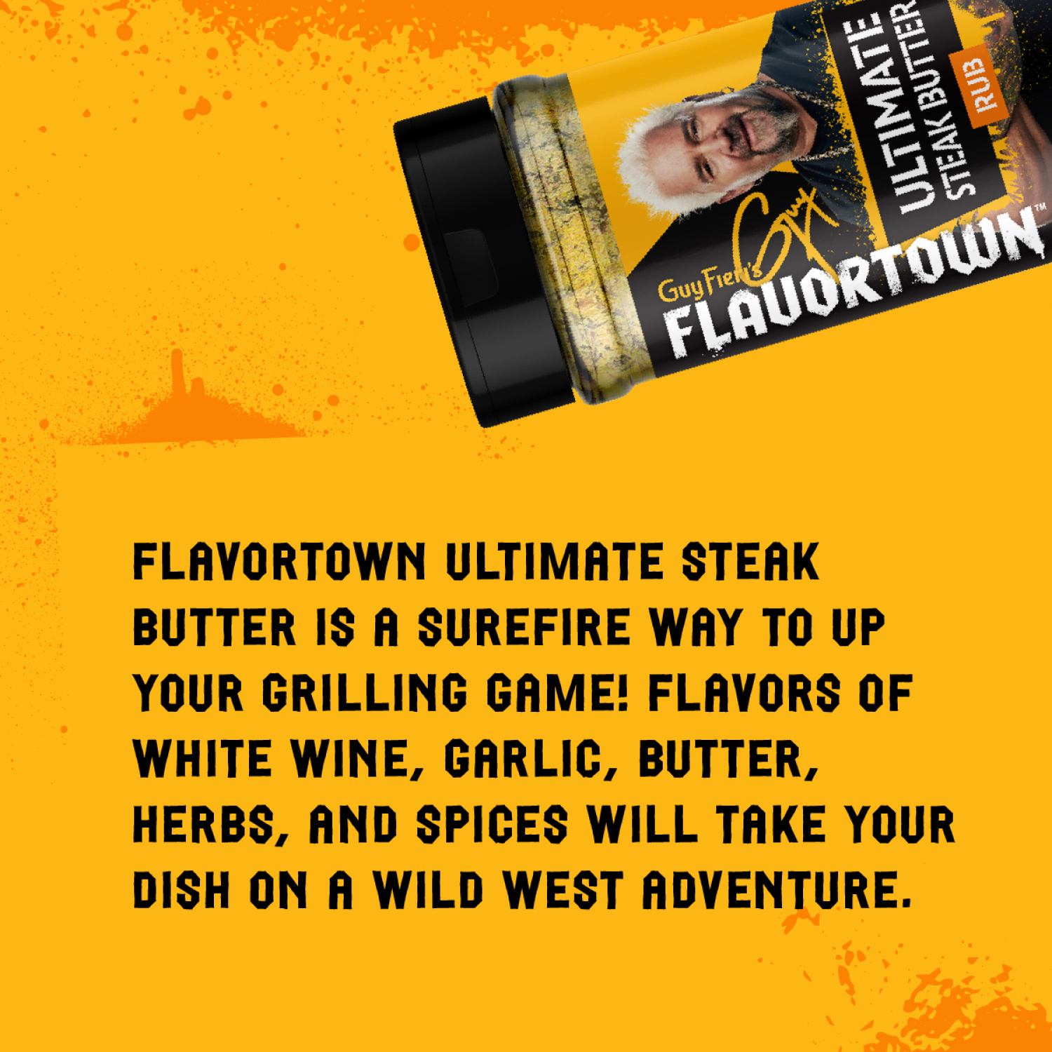 slide 7 of 7, Flavortown All Purpose Garlic Butter Rub 6 oz, 6 oz