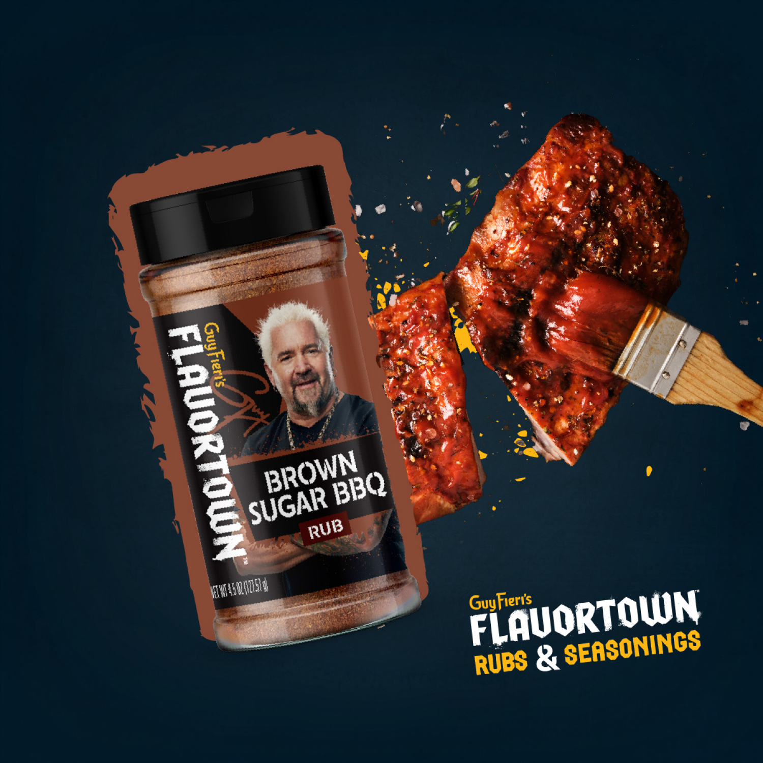 slide 6 of 6, Flavortown Brown Sugar BBQ Rub 4.5 oz, 4.5 oz