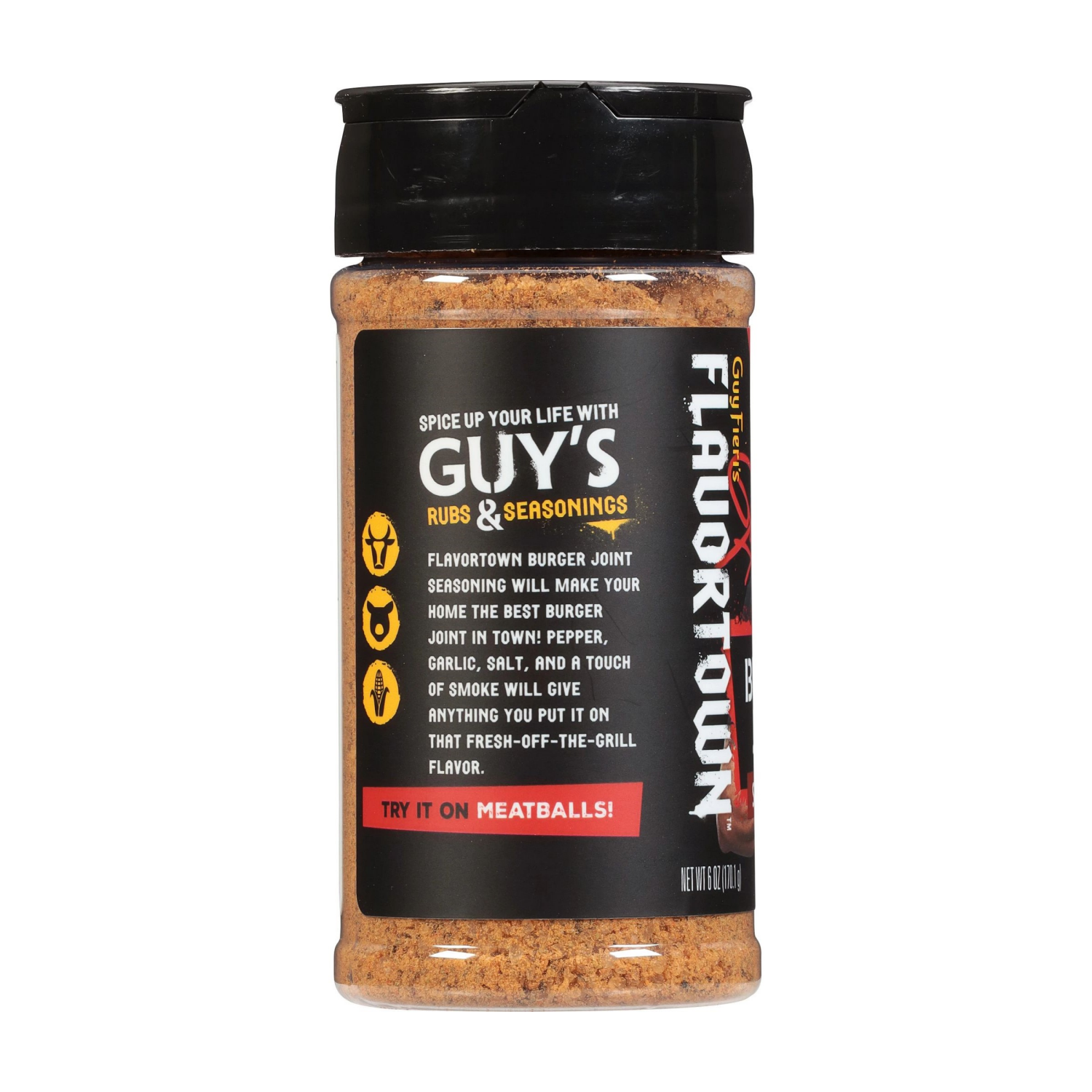 slide 2 of 7, Guy Fieri's Flavortown Burger Joint Seasoning 6 oz, 6 oz
