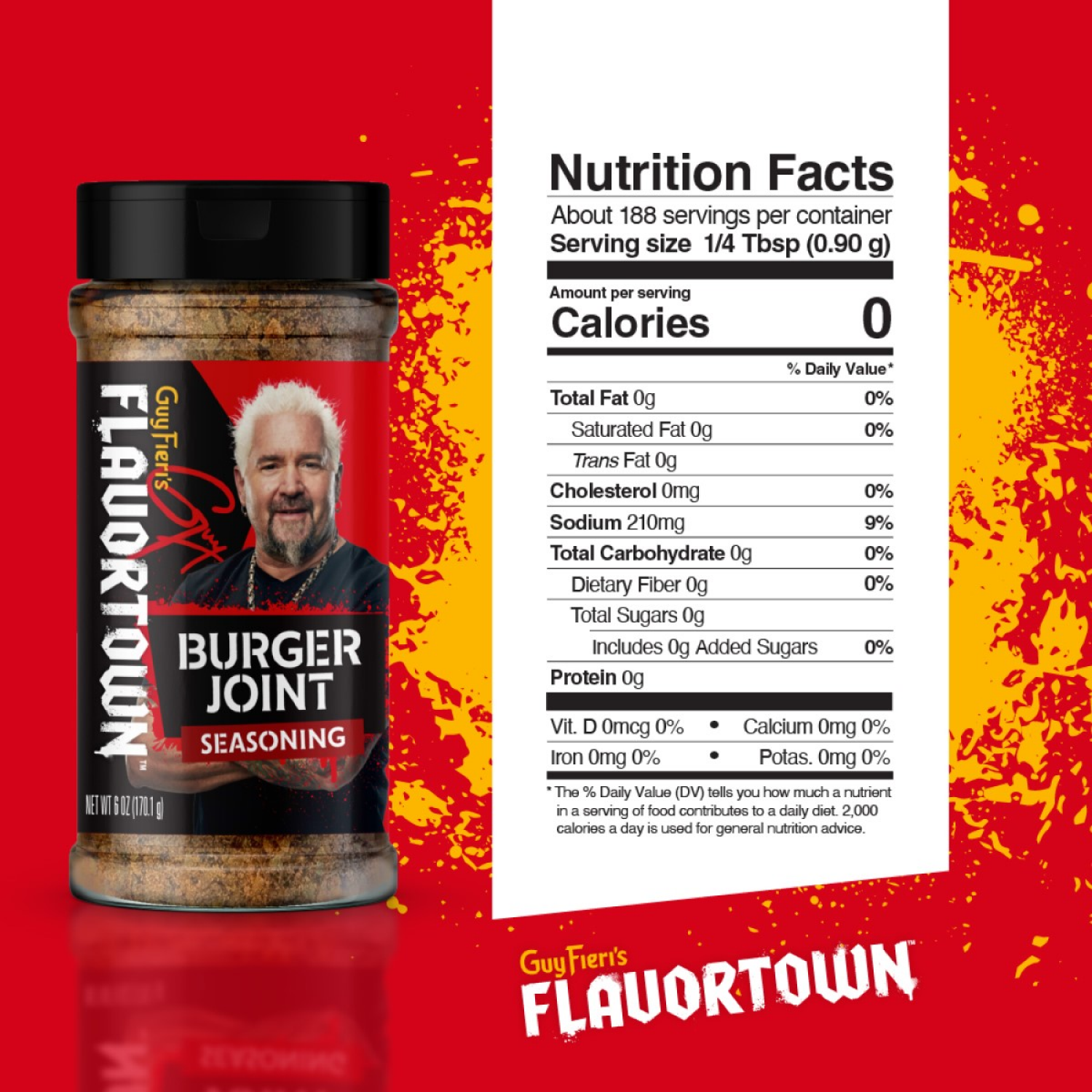 slide 6 of 7, Guy Fieri's Flavortown Burger Joint Seasoning 6 oz, 6 oz