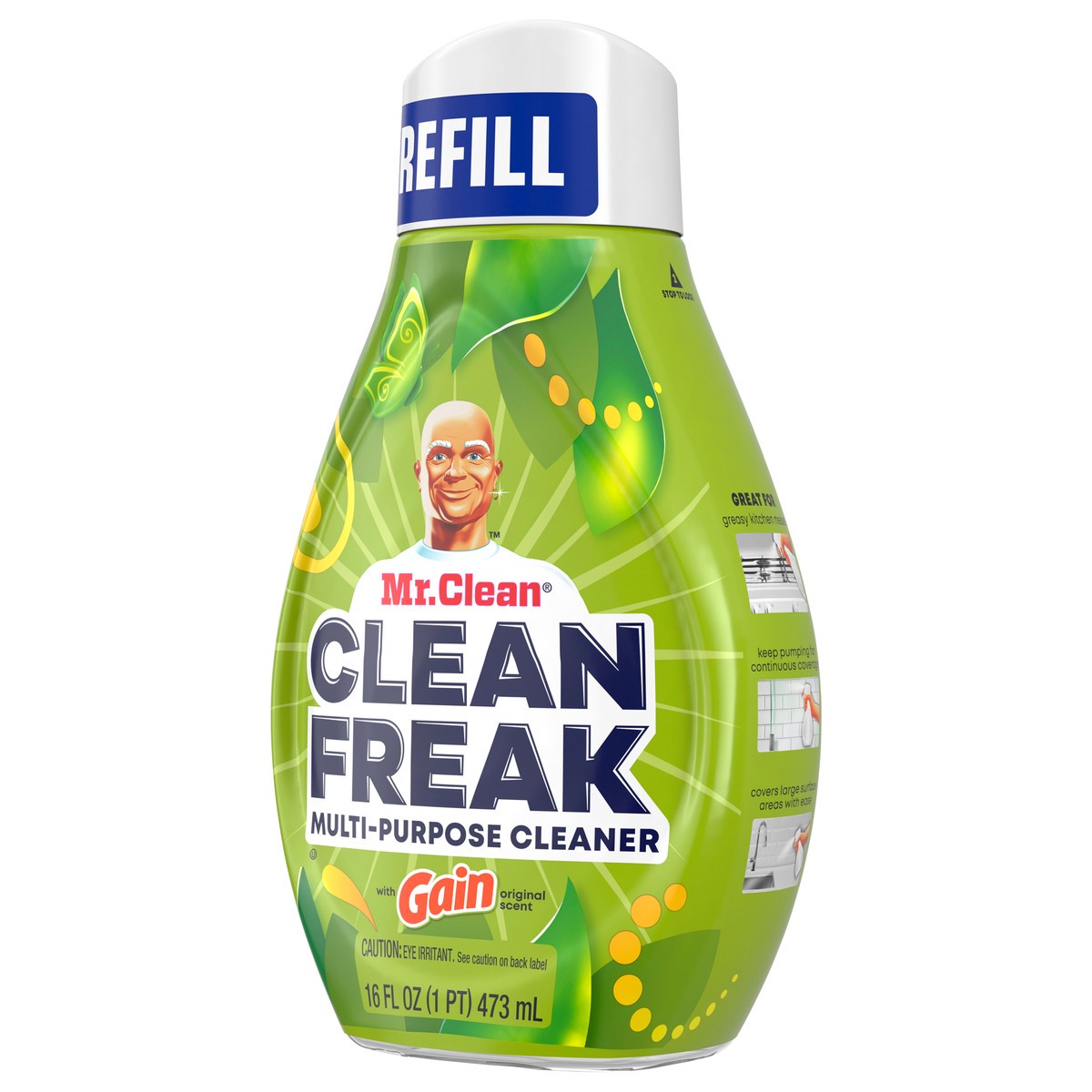 slide 4 of 5, Mr. Clean, Clean Freak Deep Cleaning Mist Multi-Surface Spray, Gain Original Scent Refill, 16 fl oz