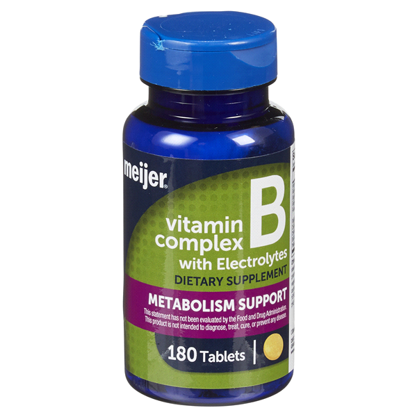 MEIJER WELLNESS Meijer Vitamin B Complex Electrolytes 180 ct Shipt