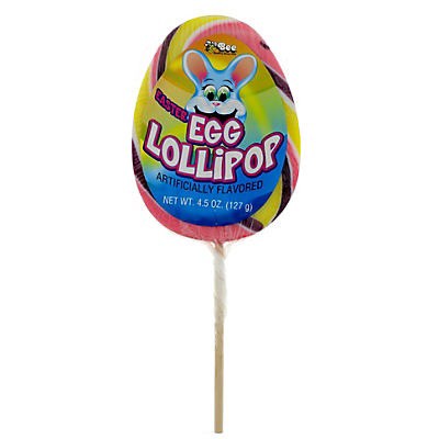 slide 1 of 8, BEE Candy, Easter Lollibunny Pop, 4.5 oz