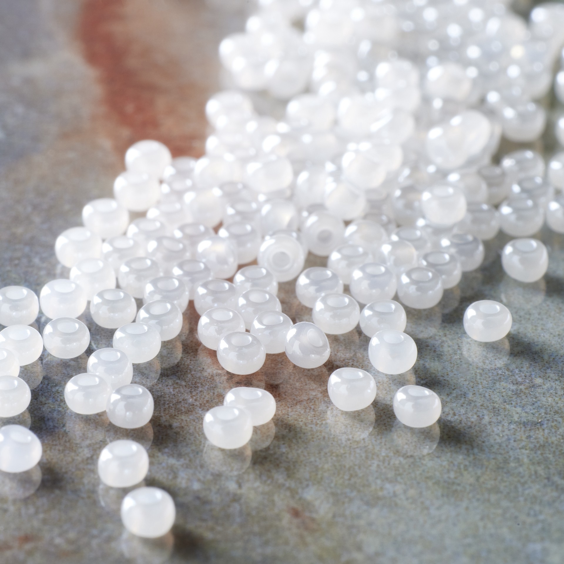 slide 3 of 3, John Bead 11/0 Czech Glass Rondelle Seed Beads, 11/0