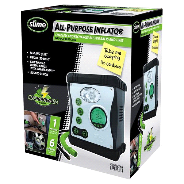 slide 1 of 1, Slime Cordless Rechargeable All-Purpose Inflator, 1 ct