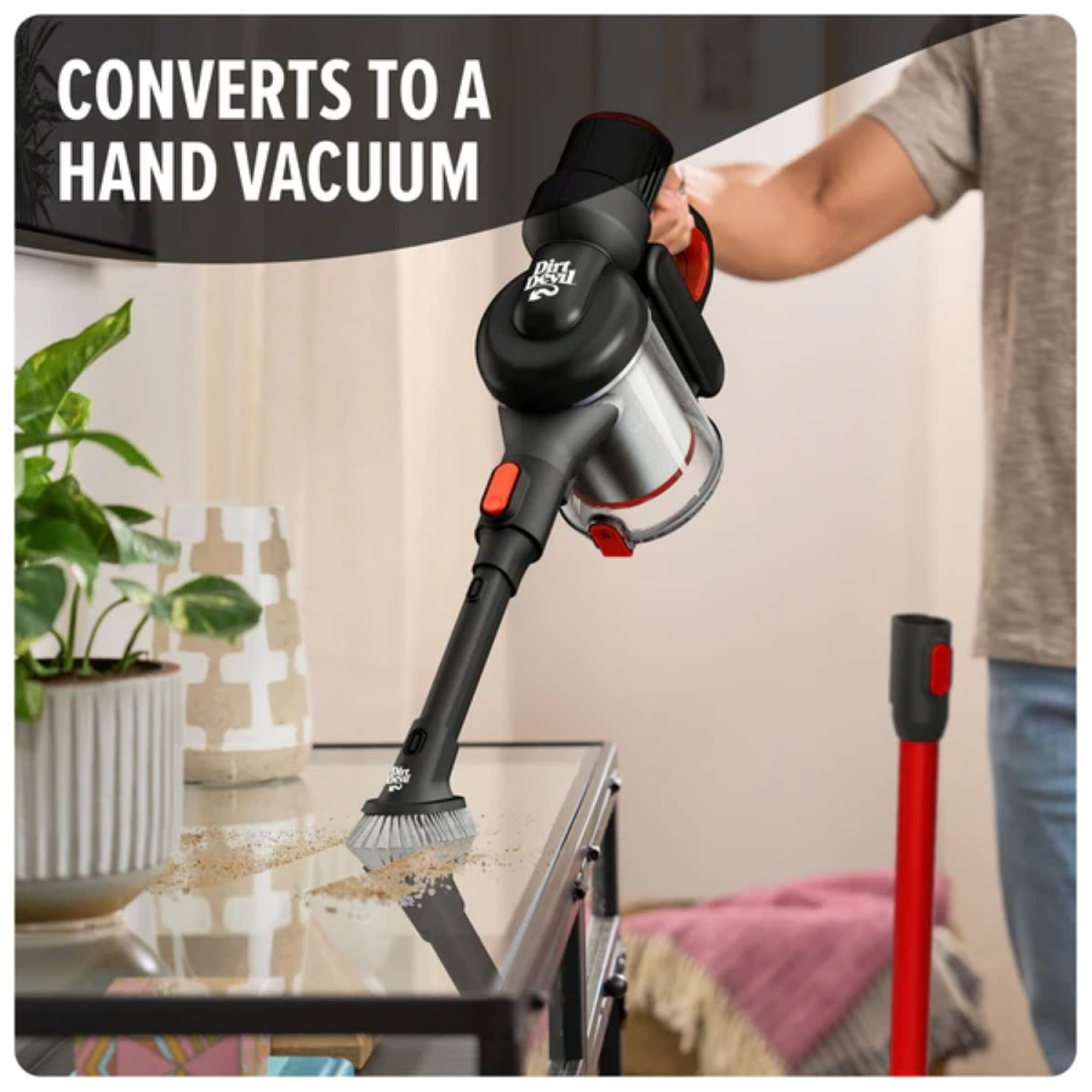 slide 6 of 8, Dirt Devil Cordless Standing Stick Vacuum, 1 ct