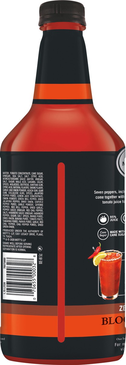 slide 2 of 7, Mr & Mrs T Zesty Pepper Bloody Mary Mix, 1.75 L bottle, 1.75 liter