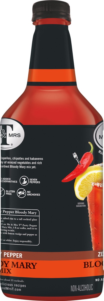 slide 4 of 7, Mr & Mrs T Zesty Pepper Bloody Mary Mix, 1.75 L bottle, 1.75 liter