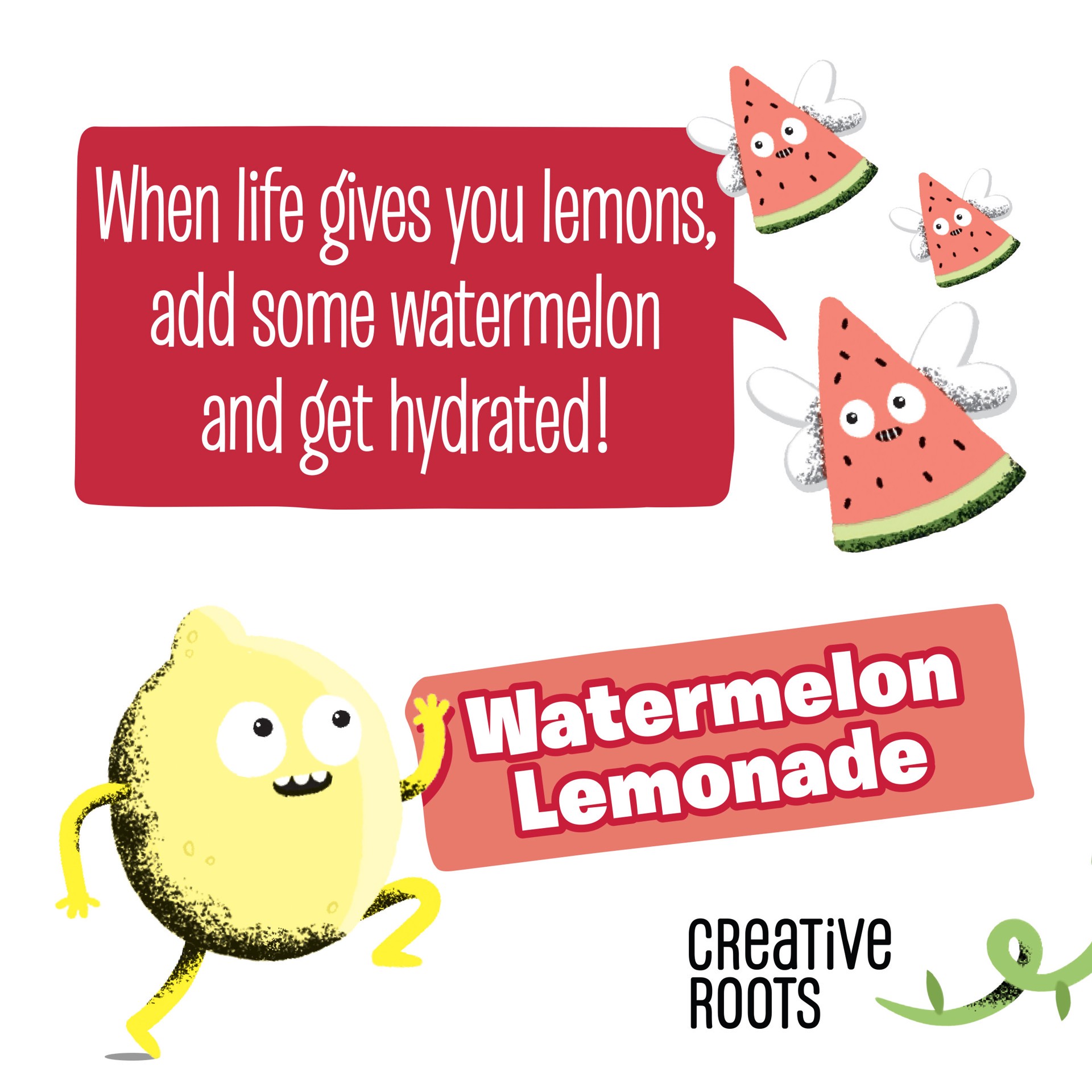 slide 5 of 5, Creative Roots Watermelon Lemonade Naturally Flavored Coconut Water Beverage, 8.5 fl oz Bottle, 8.50 fl oz