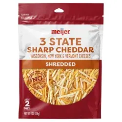 Meijer Finely Shredded 3-State Cheddar Cheese