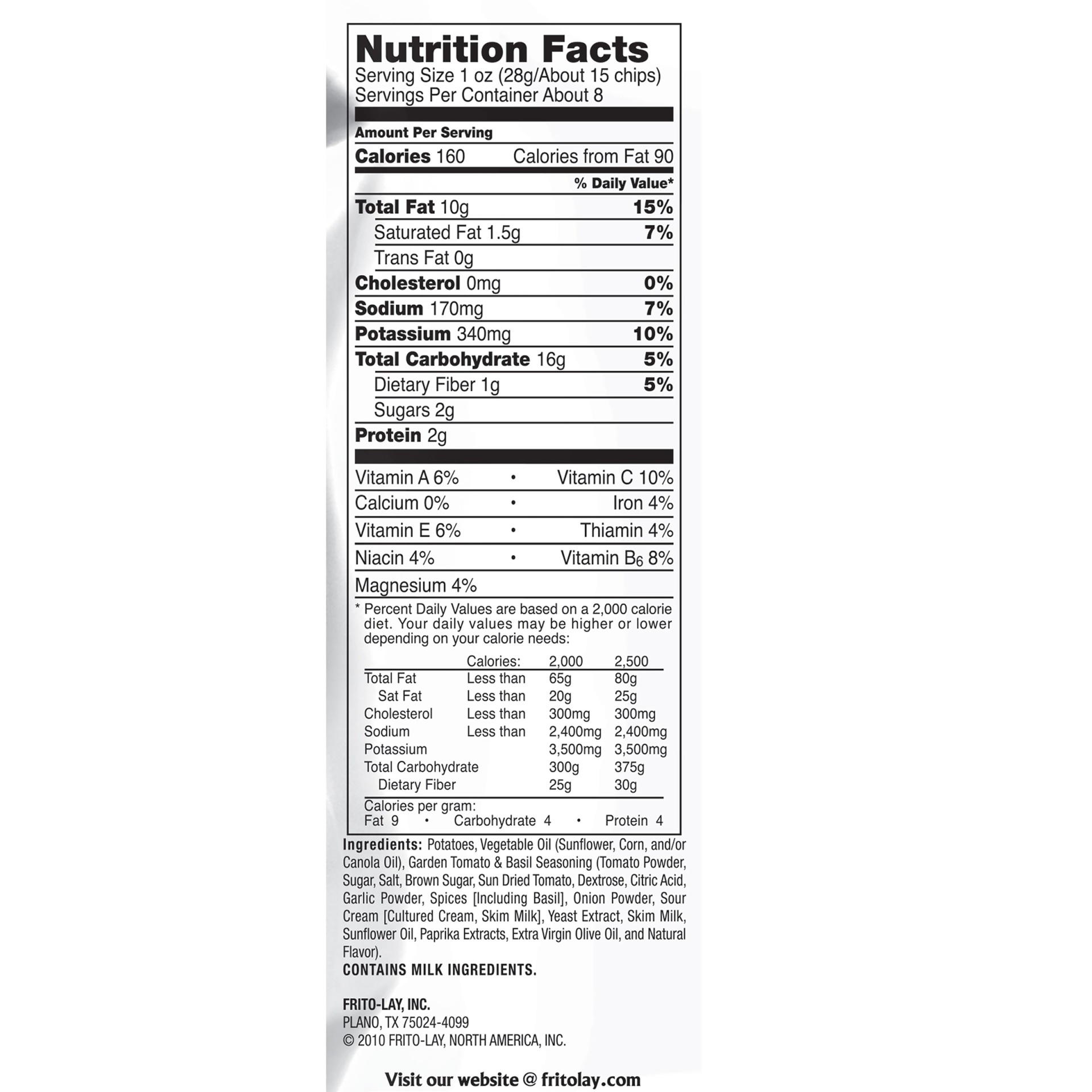 slide 2 of 2, Lay's Potato Chips Flavored Garden Tomato And Basil, 7.75 oz