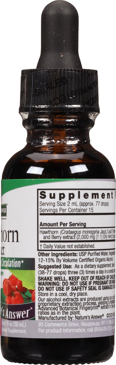 slide 2 of 13, Nature's Answer 2000 mg Hawthorn Extract 1 fl oz, 1 fl oz