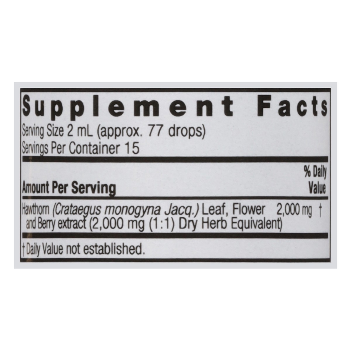 slide 8 of 13, Nature's Answer 2000 mg Hawthorn Extract 1 fl oz, 1 fl oz