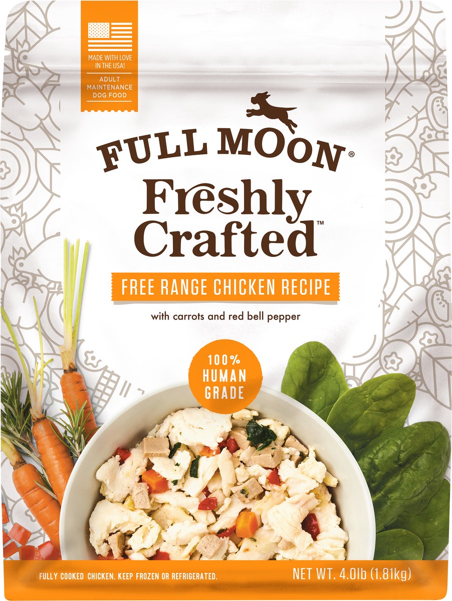 slide 5 of 5, FULL MOON Freshly Crafted Free Range Chicken Dog Food, 64 oz., 4 lb