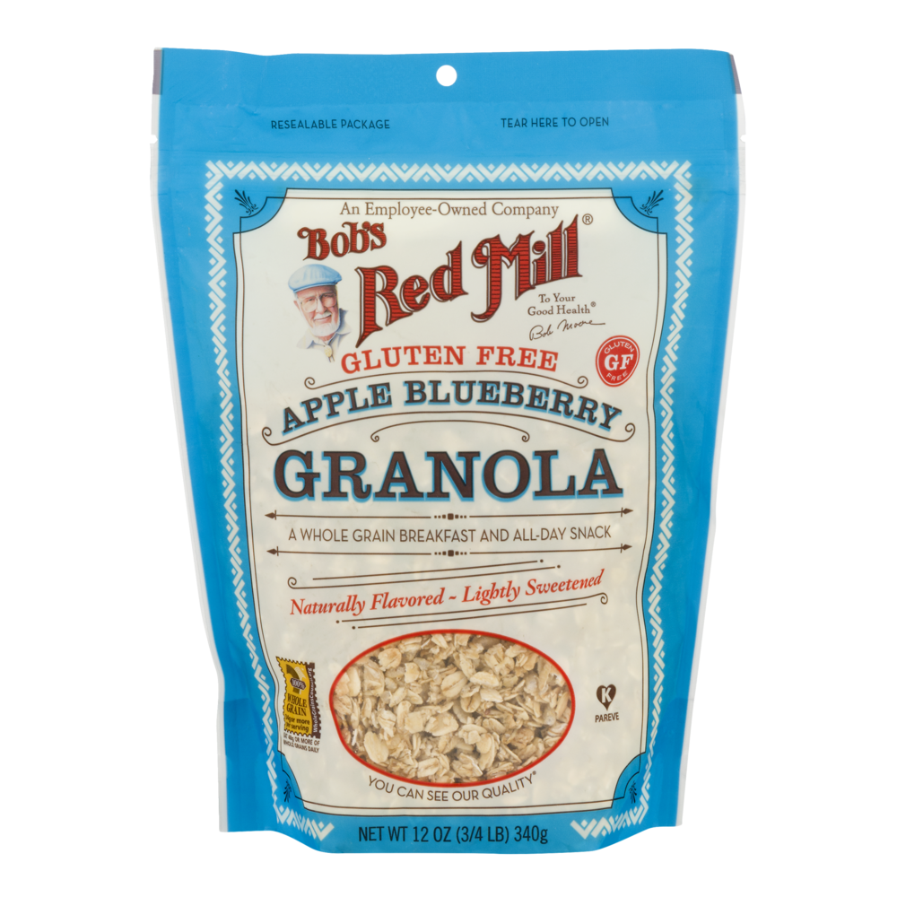 slide 1 of 1, Bob's Red Mill Bobs Gluten Free Granola - Apple Blueberry, 12 oz