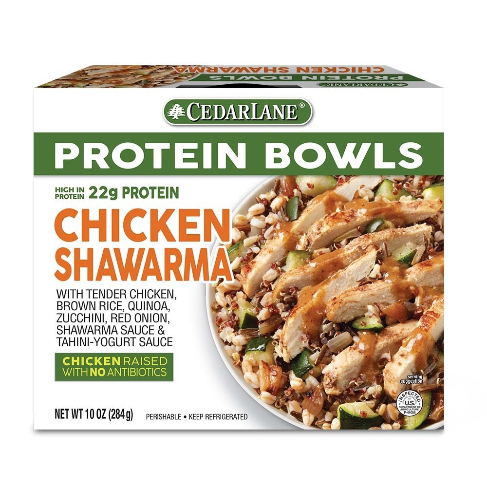 slide 1 of 1, Cedarlane Protein Bowls Chicken Shawarma, 10 oz