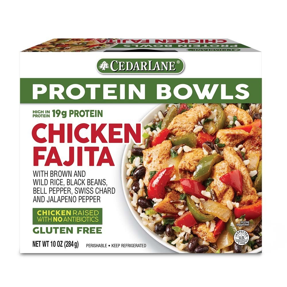 slide 1 of 1, Cedarlane Protein Bowls Fajita Chicken, 10 oz