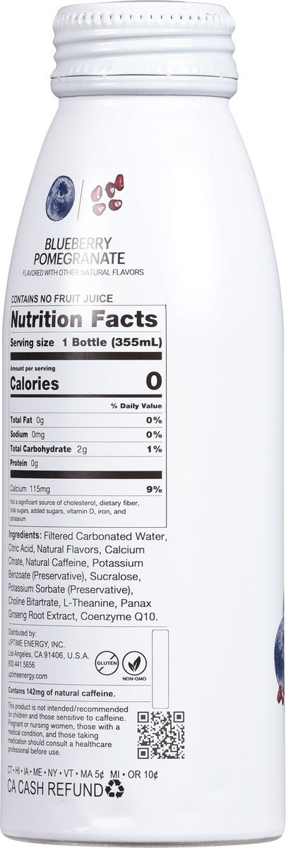 slide 4 of 9, UPTIME Energy Blueberry Pomegranate Sugar Free, 12 fl oz