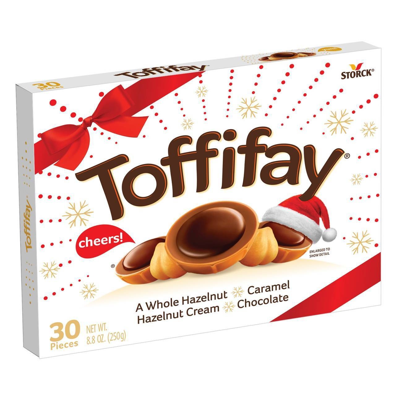 slide 1 of 1, Toffifay Christmas Caramels, 30 ct