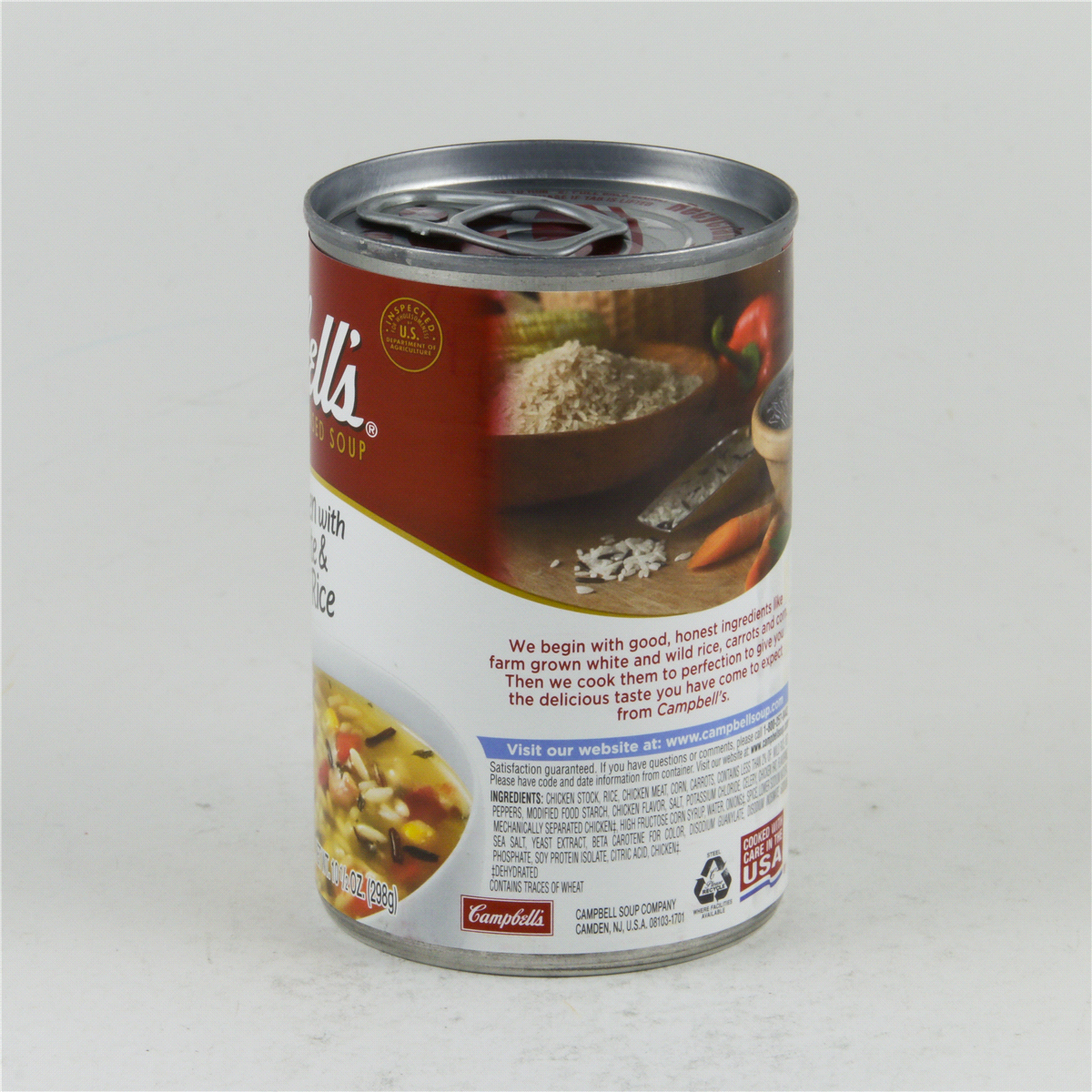 slide 8 of 8, Campbell's Condensed Chicken and Rice Soup With White and Wild Rice, 10.5 oz Can, 10.5 oz