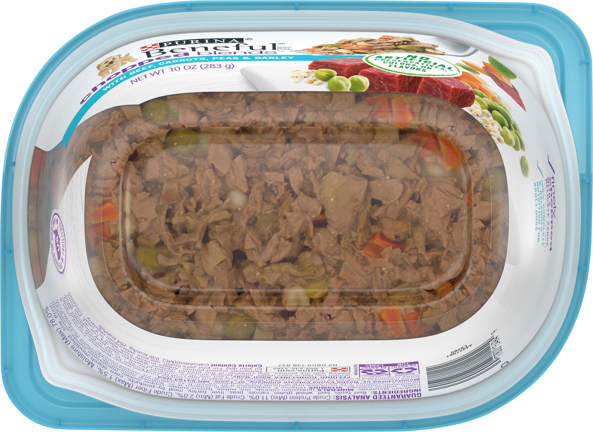 slide 3 of 9, Purina Beneful Chopped Blends Wet Dog Food with Beef, Carrots, Peas & Barley - 10oz, 10 oz