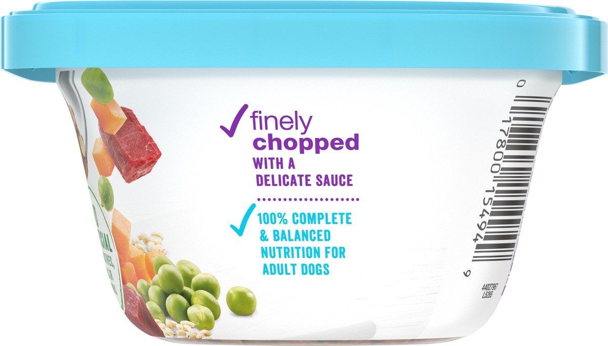 slide 8 of 9, Purina Beneful Chopped Blends Wet Dog Food with Beef, Carrots, Peas & Barley - 10oz, 10 oz