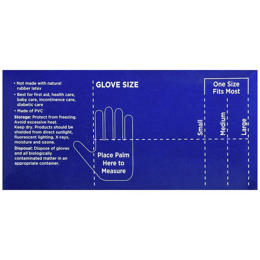 slide 5 of 5, Walgreens Small Latex Free Vinyl Exam Gloves, 50 ct