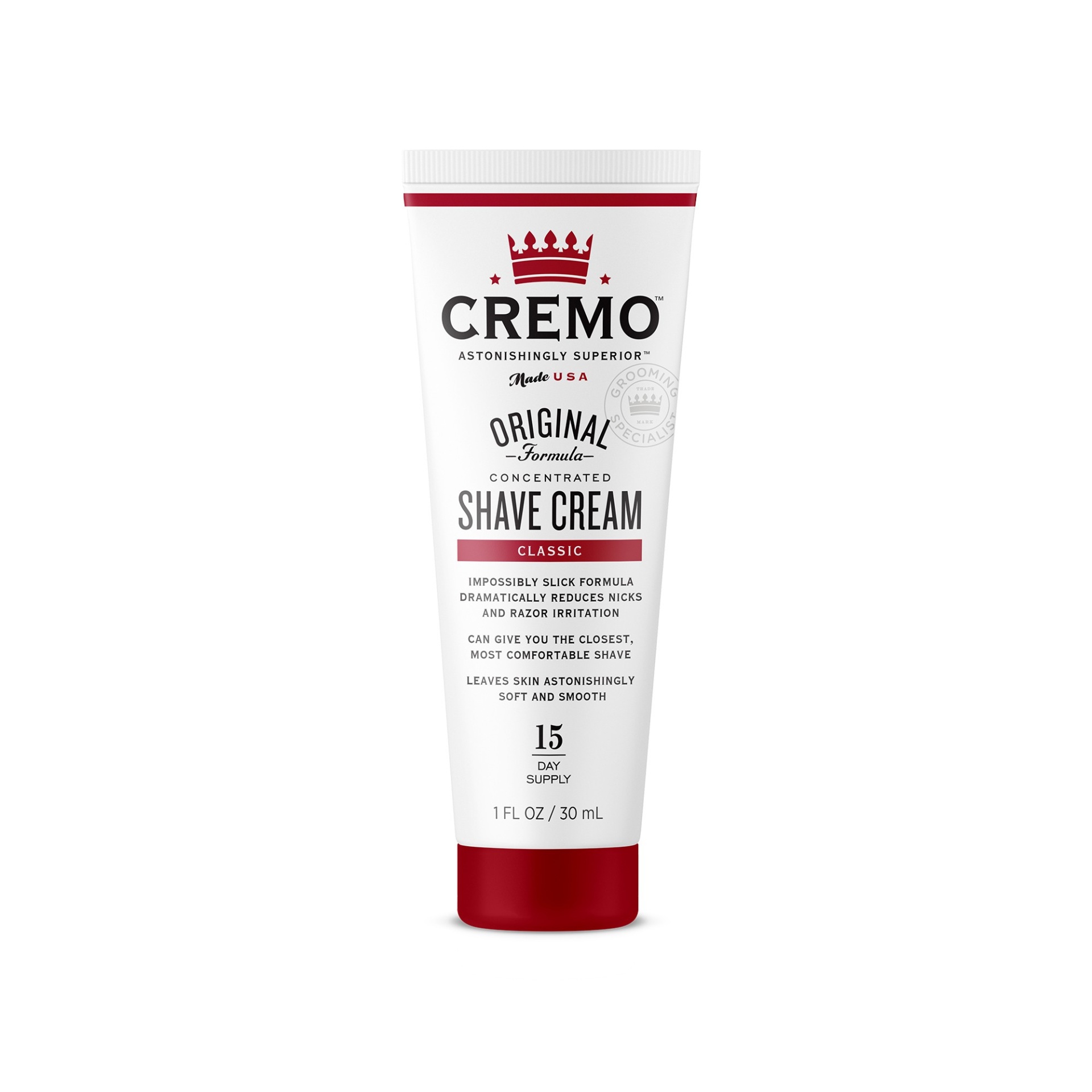 slide 1 of 1, Cremo Classic Original Shave Cream, 1 fl oz