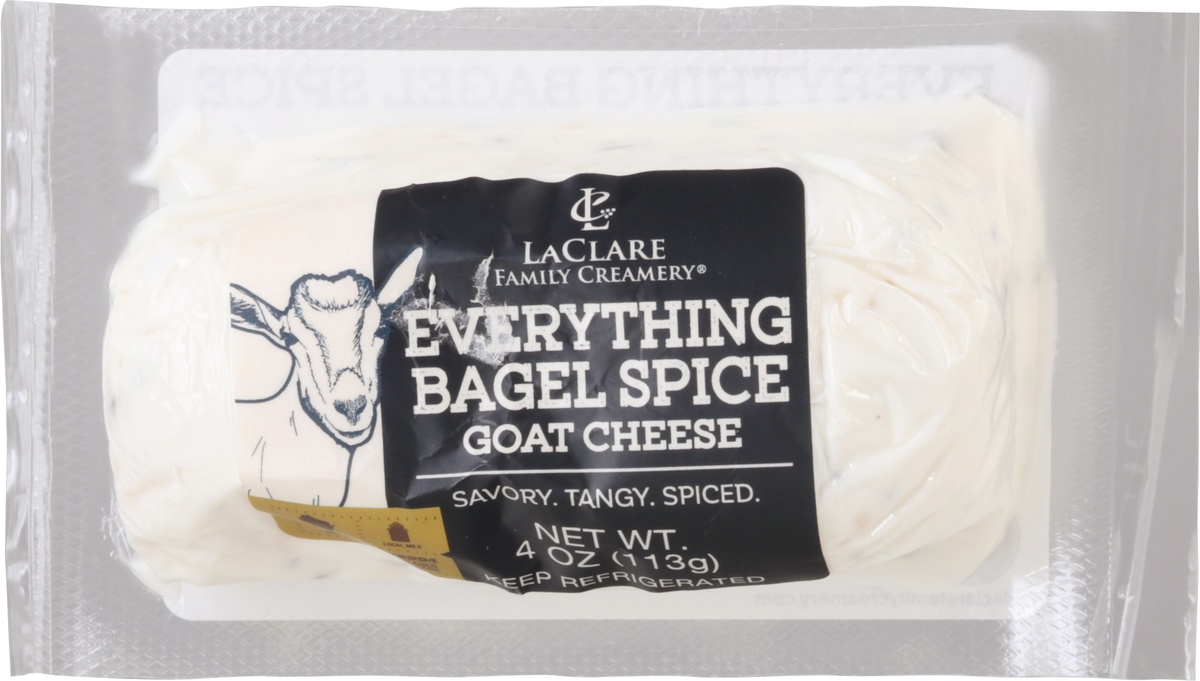 LaClare Farms Everything Bagel Spice Goat Cheese 4 oz Shipt