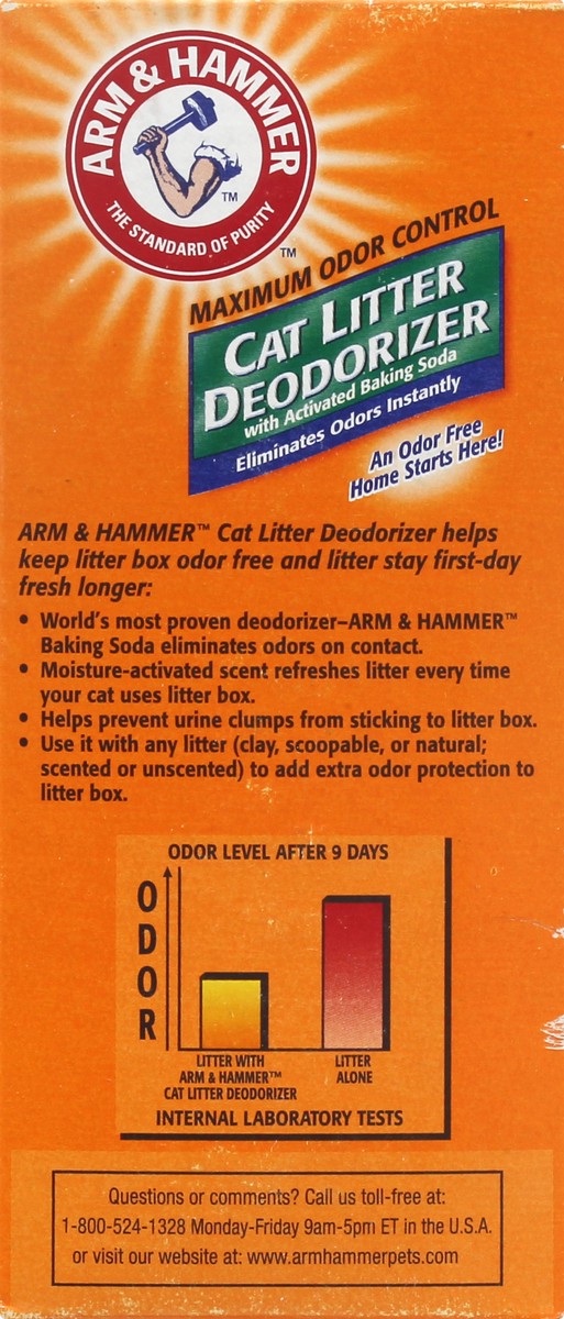 slide 9 of 11, ARM & HAMMER Cat Litter Deodorizer, 20 oz, 20 oz