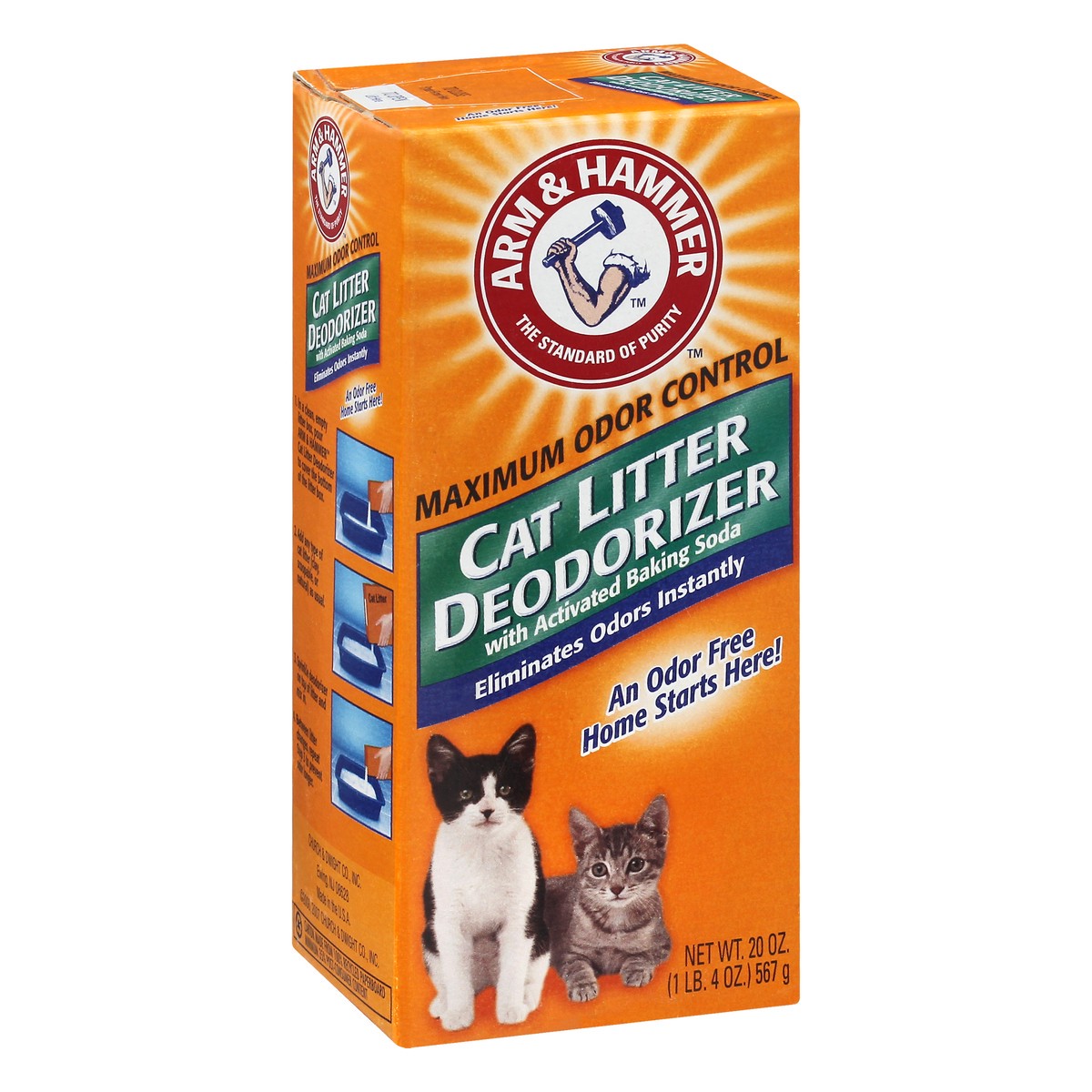 slide 4 of 11, ARM & HAMMER with Activated Baking Soda Cat Litter Deodorizer 20 oz, 20 oz