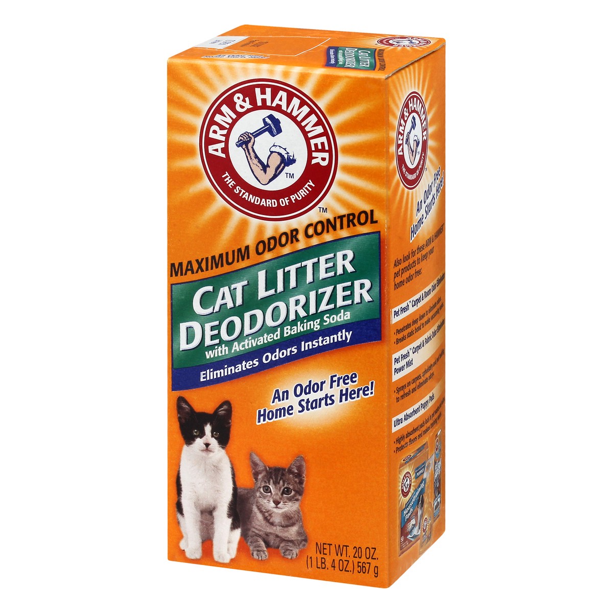 slide 5 of 11, ARM & HAMMER with Activated Baking Soda Cat Litter Deodorizer 20 oz, 20 oz