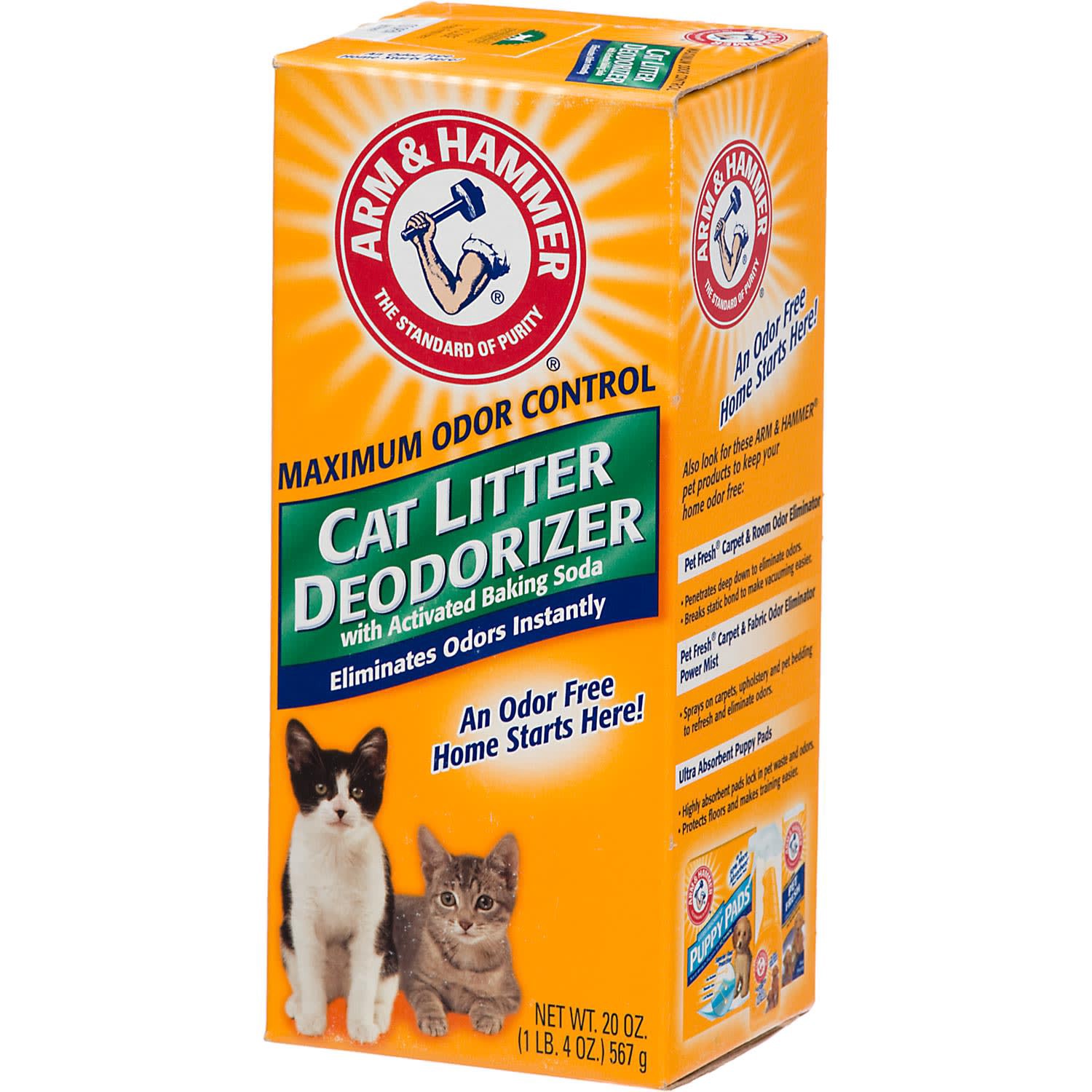 slide 1 of 11, ARM & HAMMER Cat Litter Deodorizer, 20 oz, 20 oz