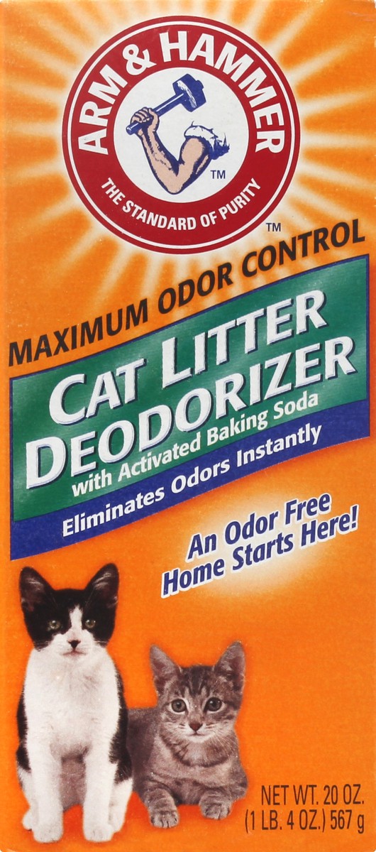 slide 10 of 11, ARM & HAMMER with Activated Baking Soda Cat Litter Deodorizer 20 oz, 20 oz