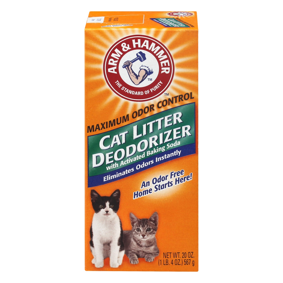 slide 1 of 6, ARM & HAMMER Baking Soda Cat Litter Deodorizer, 20 oz